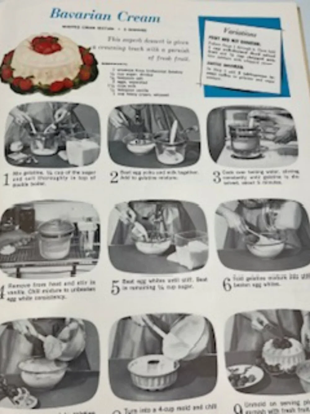 Vintage Knox On-Camera Recipe book from 1962 Gelatin Recipes